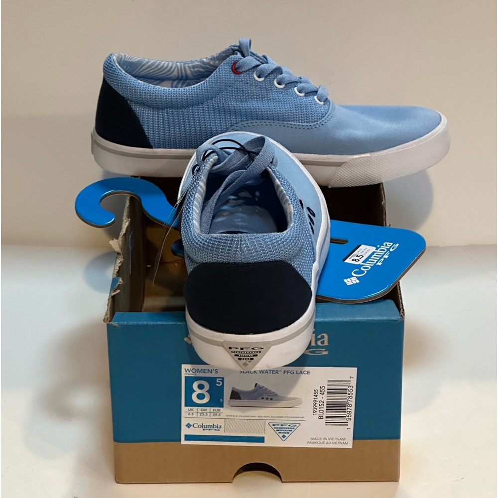 Columbia Women's Light Blue Lace-Up Sneakers - Picture 8 of 9
